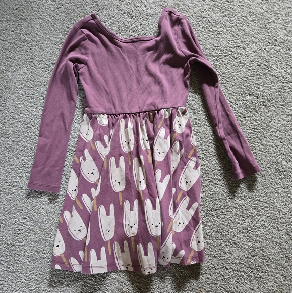 Tea Collection Skirted Ballet Dress Bunny Pops Purple 6 - Picture 2 of 5